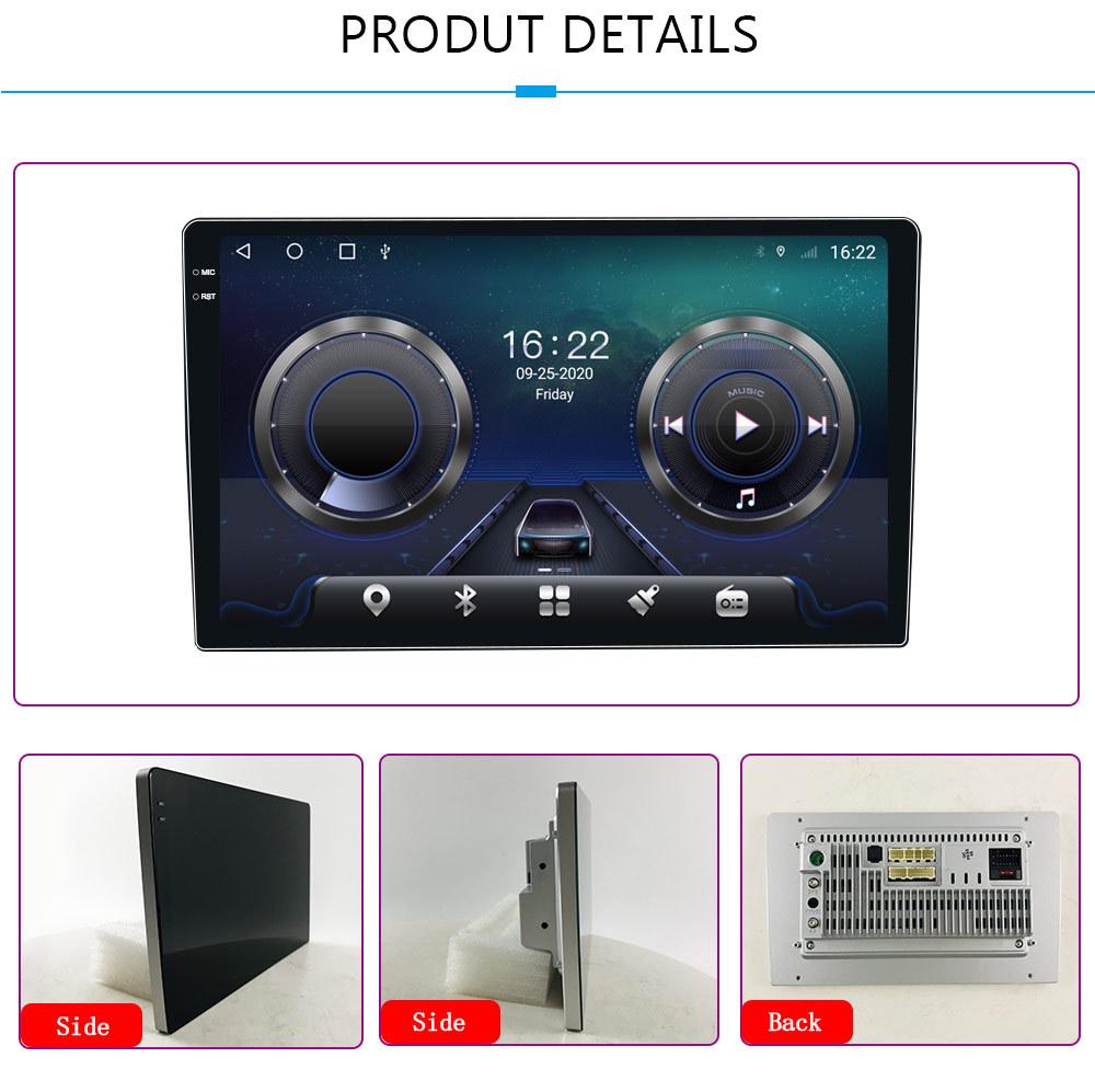 Cross-Border QLED 9.5/10.36-Inch Large Screen Navigation & Bluetooth Wireless CarPlay Android System
