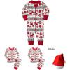 Festive Christmas Family Pajamas Set For Men Women Baby Kids Featuring Deer Print Design