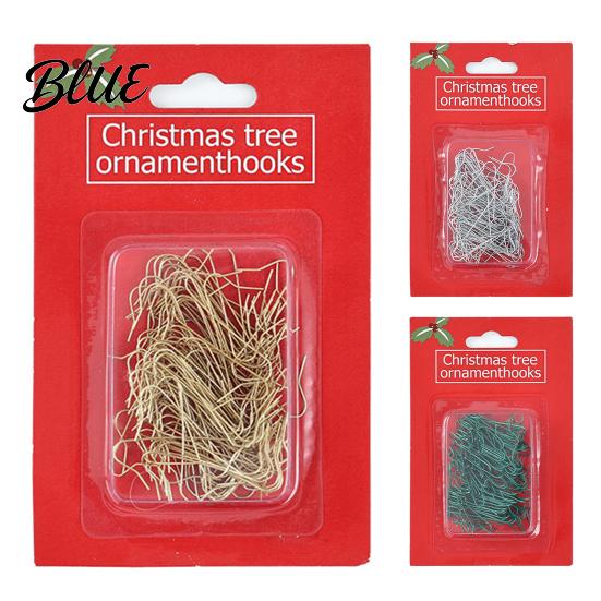 Christmas Tree Accessory Festive Hangers Hooks Metal Pcs Ornament Kit 100 S-Shaped Hangers Hooks