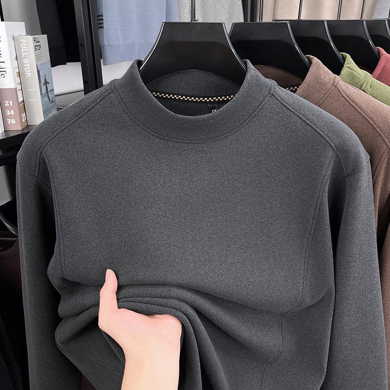 Men's Thickened 520g German Fleece Hoodie - Heavyweight, Warm, Casual Long Sleeve Base Layer for Autumn/Winter 2025