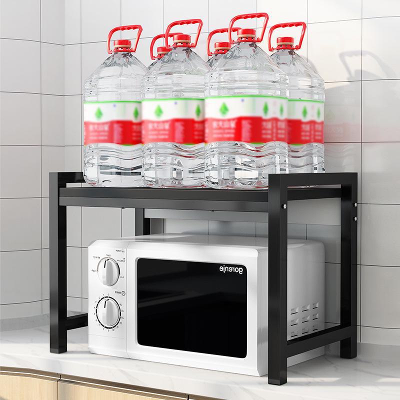 Three-Layer Kitchen Microwave and Spice Storage Rack