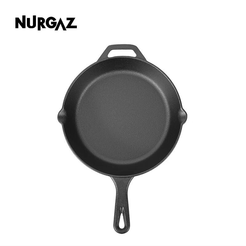 OEING Portable Camping Cast Iron Skillet 1