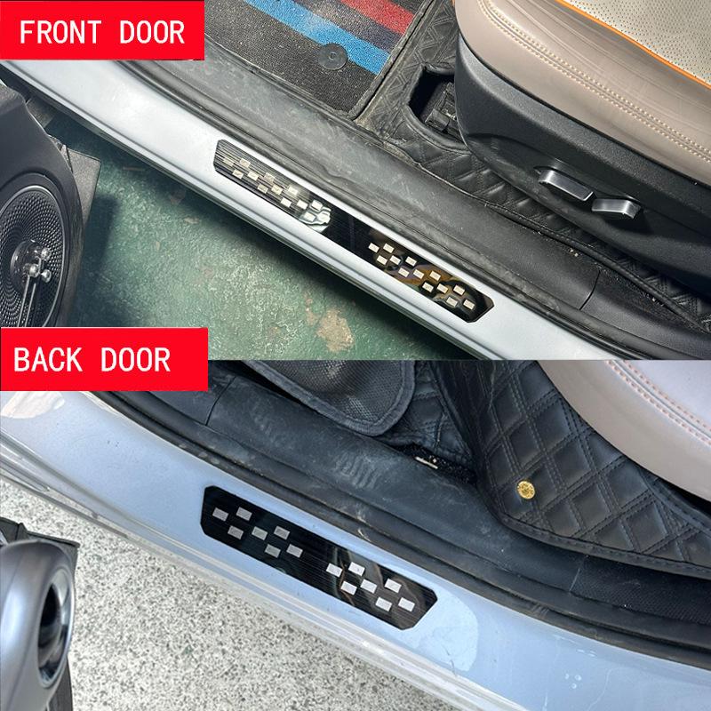 Ultra-Thin Door Sill Strips for Citroen C3/C4/C5/C6, Peugeot 2008/3008/4008