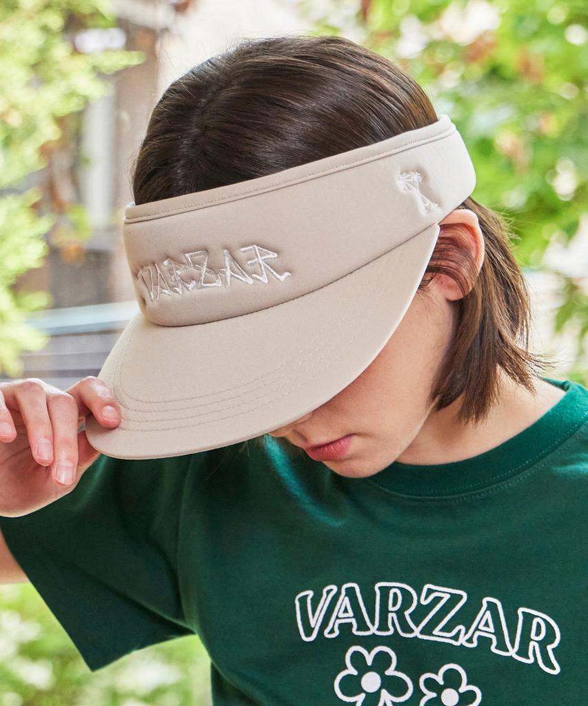 Bajal Palm Tree Logo Sun Cap Beige