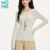 NOMe Women's U-Neck Slim Fit Long Sleeve Knit Base Layer