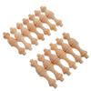 12Pcs Solid Wood Roman Pillar Spindles Classic Decorative Home Accessories Mini Cabinet Posts Indoor Outdoor Use