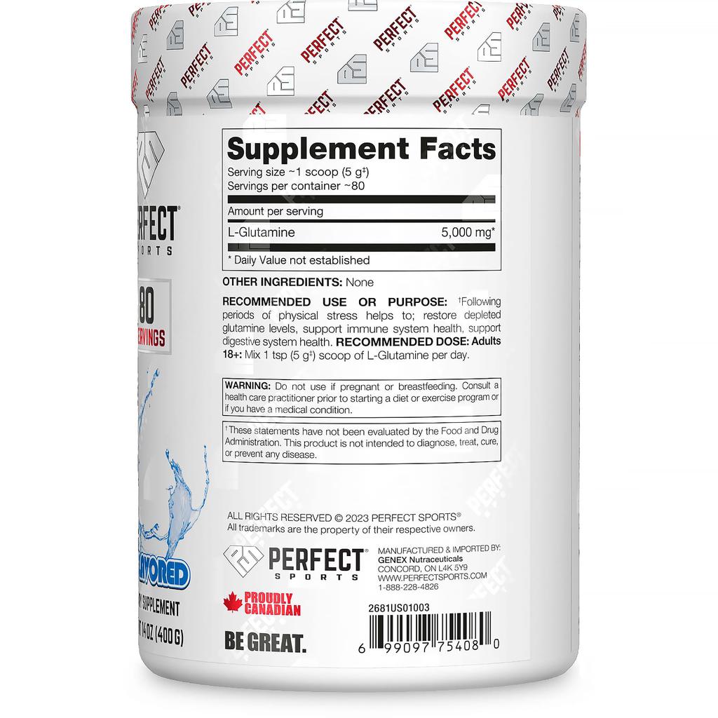 Core Series, Pure Glutamine, Unflavored, 400G(14Oz)