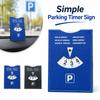 6-Language Version Parking Timer Sign Universal Convenient Parking Tool Simple Parking Timer