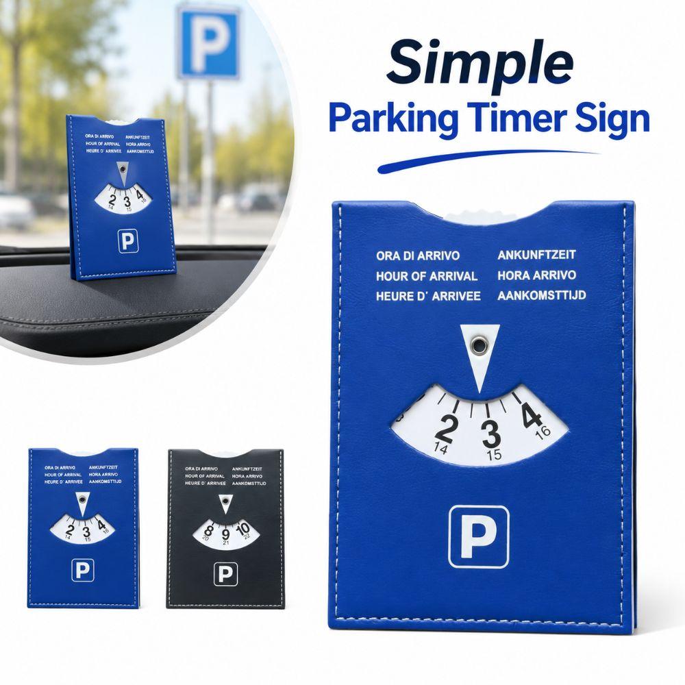 6-Language Version Parking Timer Sign Universal Convenient Parking Tool Simple Parking Timer