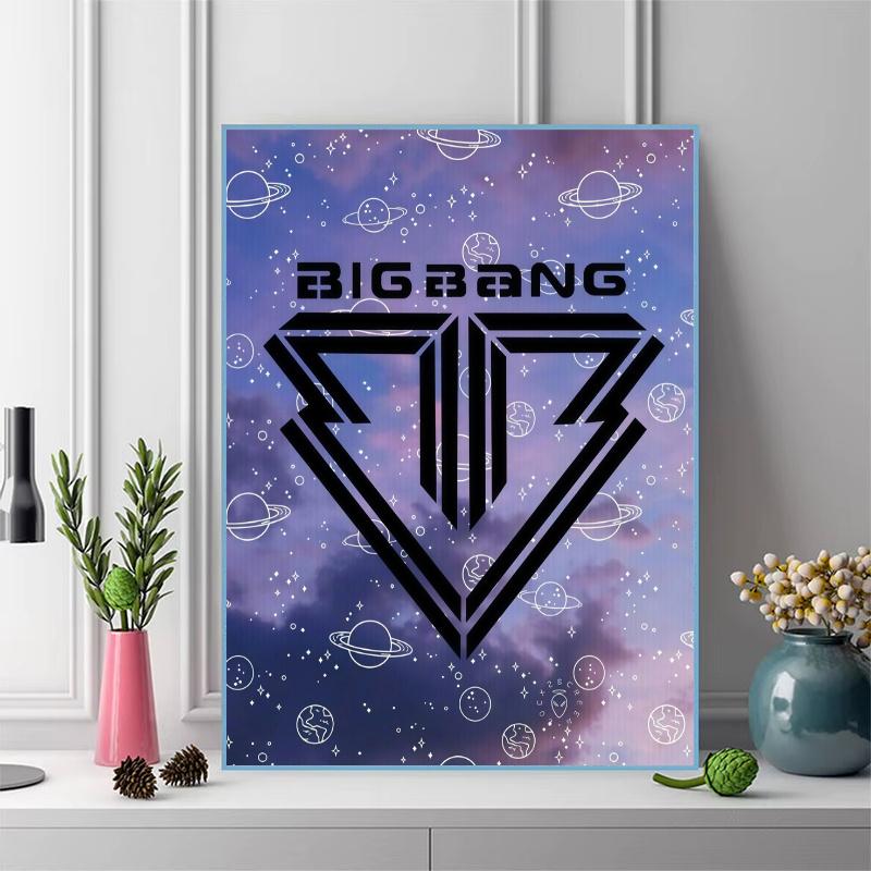 BIGBANG Pattern 3pcs 100% Round Full Drill 5D DIY Diamond Painting Embroidery Cross Stitch Rhinestone Décor