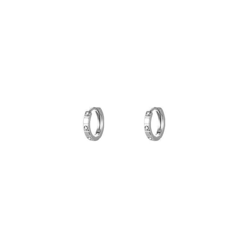 Autumn and winter temperament, high-end zircon earrings, earrings, women's new trendy niche design, stud earrings, earrings, buckles.