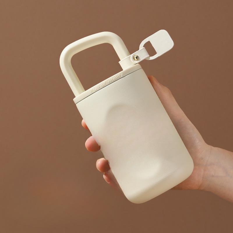 Online Celebrity Explosions High-value Water Cups Can Be Slung with Accompanying Coffee Cups 316 Stainless Steel Lock-shaped Thermos Cups.