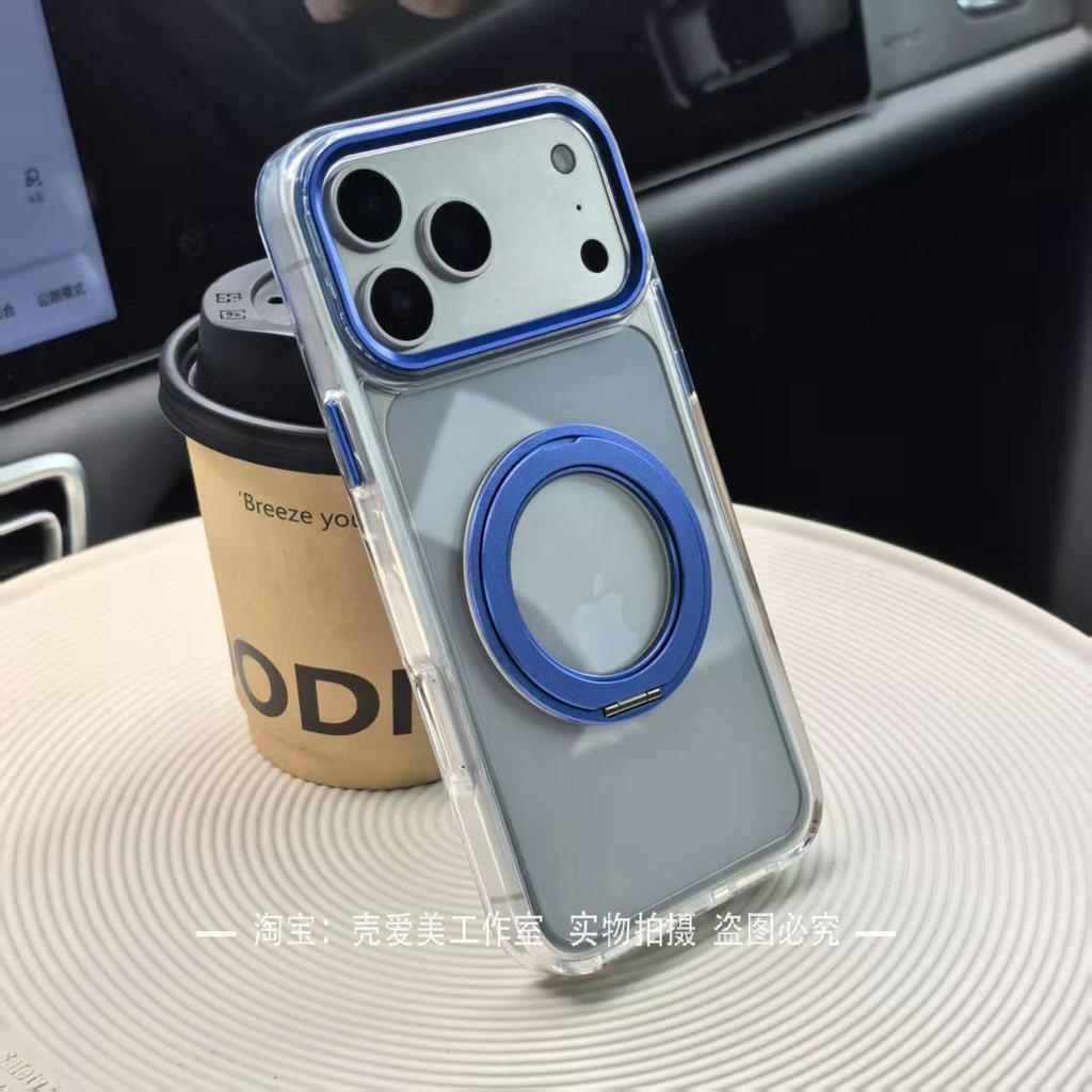 Simple and Advanced Two-color Ice Crystal 111 Bracket for iPhone11ProMax Mobile Phone Case Apple 11/11 Protection
