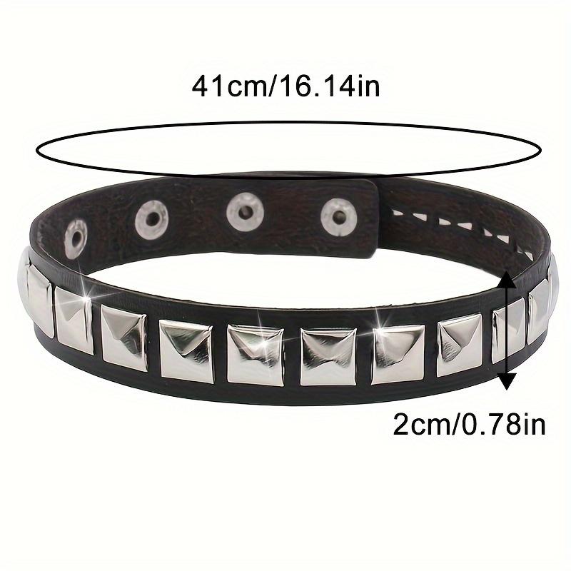 Punk Gothic Style PU Leather Necklace Y2K Collarbone Chain Party Christmas Creative Birthday Valentine's Day Gift