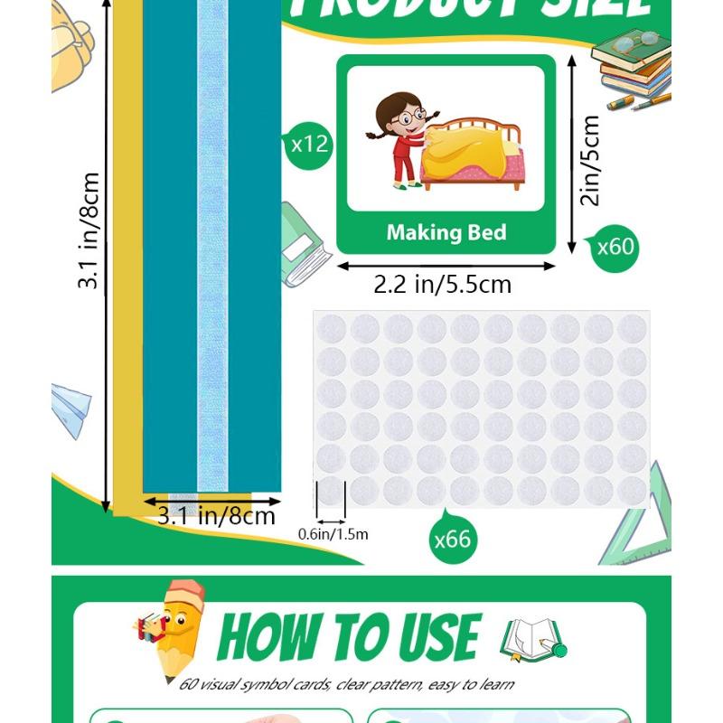 Kids Early Education Visual Daily Schedule Planning Cards For Children Good Habit Cultivation