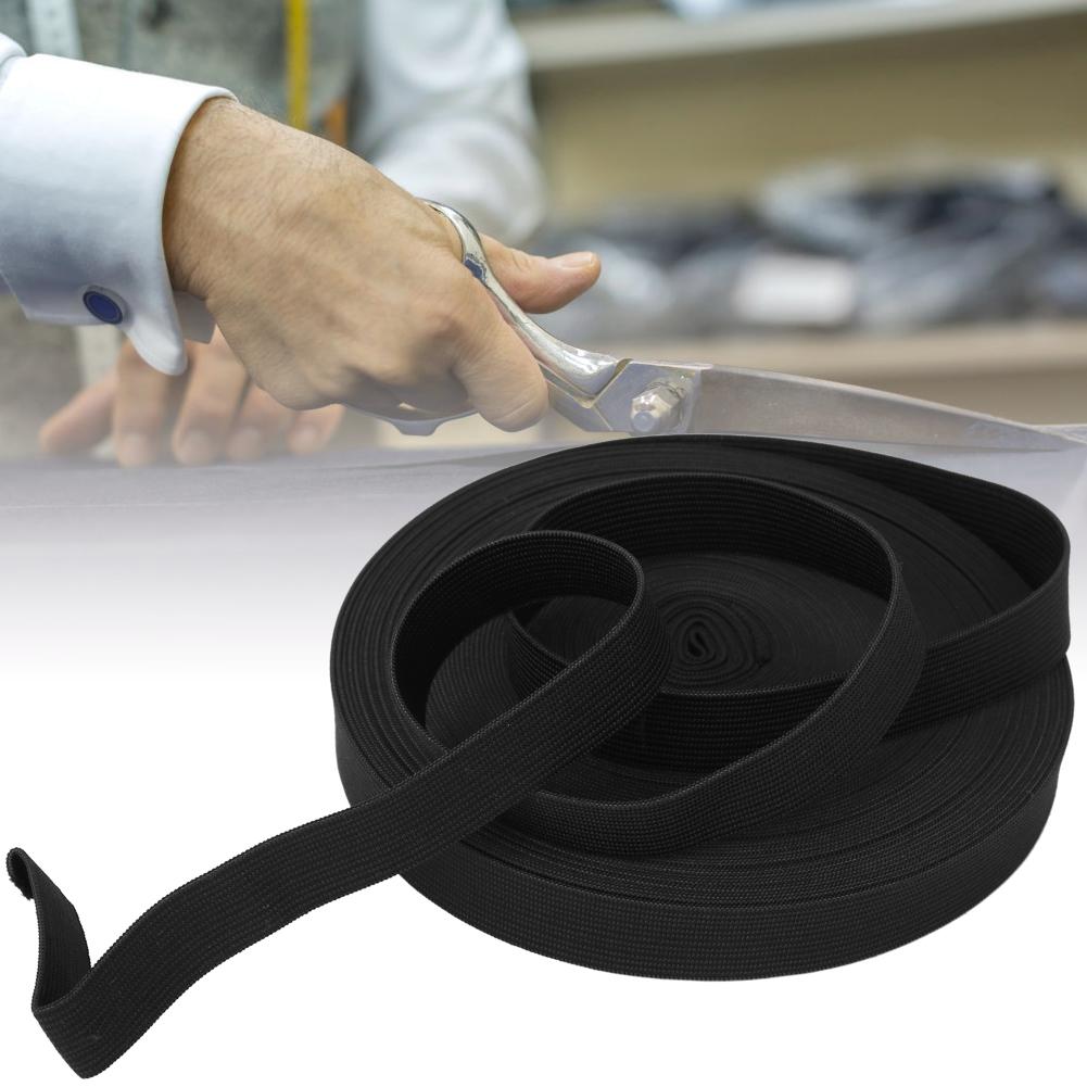 Knitted Elastic Band Thicken Sewing Accessory Craft Collection for Protective Clothing CuffsBlack