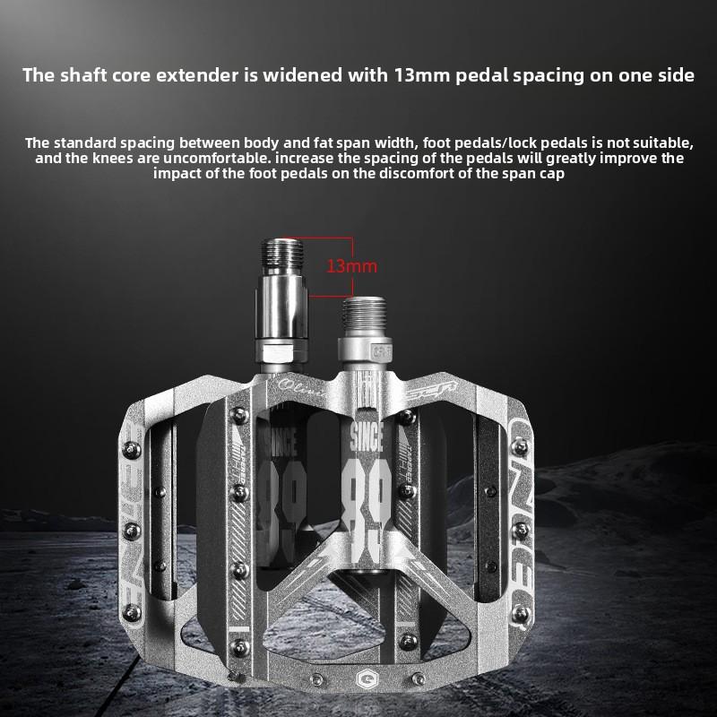 ENLEE Mountainbike Fahrrad Pedalverlängerung, Verlängerte Pedalwelle 20mm Expander Zubehör Chrom Molybdän Stahl Lager