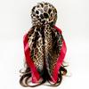Headscarf, Faux Silk Satin Square Scarf, Leopard-print Scarf, 90cm Large Scarf