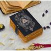 Norrøn mytologi Lærjournal med lås | Viking Rune Notatbok | Håndlaget Nordisk Grimoire Journal
