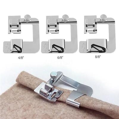 3 Size Domestic Sewing Machine Foot Presser Rolled Hem Feet Set For Brother Singer Janome Babylock Juki Sewing Machine Tools