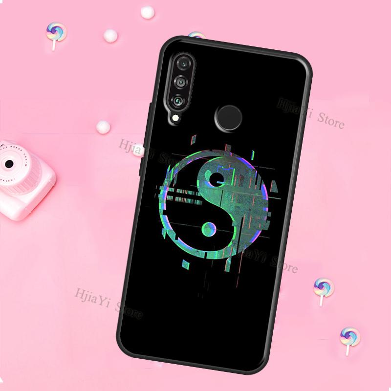 Yin Yang Black White For Huawei Honor Magic 5 Lite X8 X9 X8a X9a 50 70 P20 P30 P40 P50 P60 Pro P Smart 2019 Case