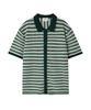 BROMPTON LONDON Stripe Cardigan - Green (P262Mkt131)