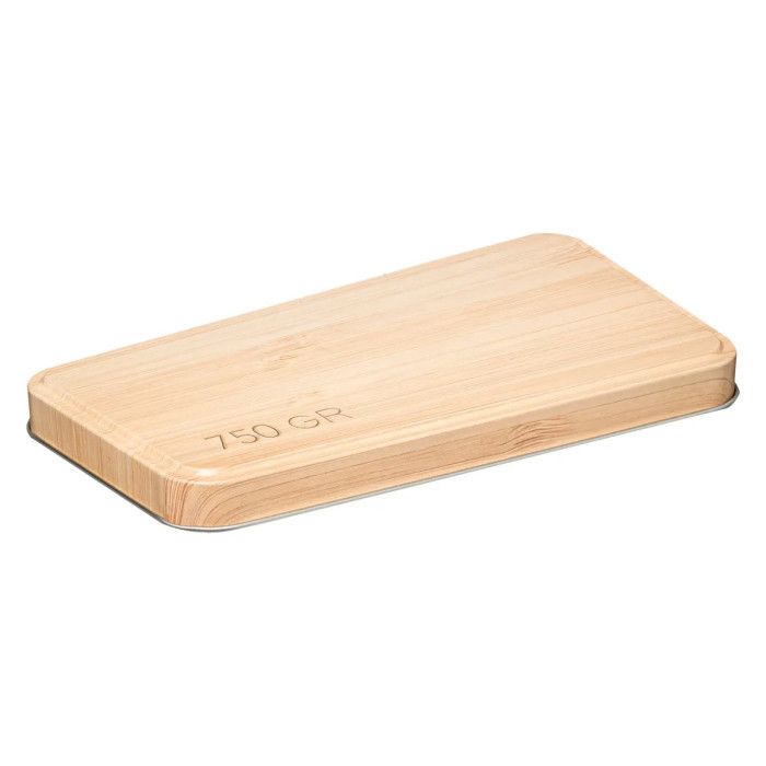 5five - boîte à céréales 750g métal "scandinave nature" blanc