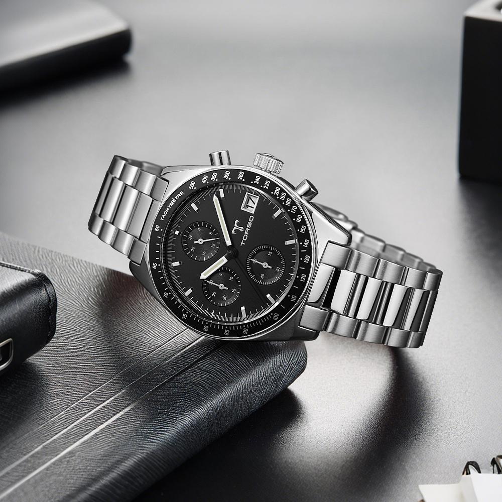 Toleuso T506M-Sbs Aspect Chronograph Metal Watch