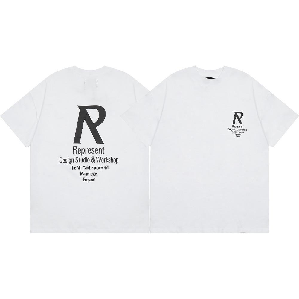 Pure Cotton Letter T-shirt Street  Men And Women  Pattern Printed Casual Tees Y2K Harajuku Gothic Loose Top