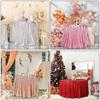 Polyester Sequin Tablecloth Solid Color Glitter Tablecloth Sparkling Table Cover  Wedding Birthday