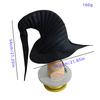Witch Hat, Pleated Hat, Halloween Hat, Halloween Headwear, Windproof Rope, Party Decoration, Cosplay Props