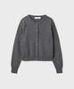 Unionblue Woman [Woman] Cashmere Wool Round Cardigan [Dark Gray]