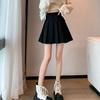 Women's Fall Fashion High Waist Pleated Skirt Corduroy Short Skirt