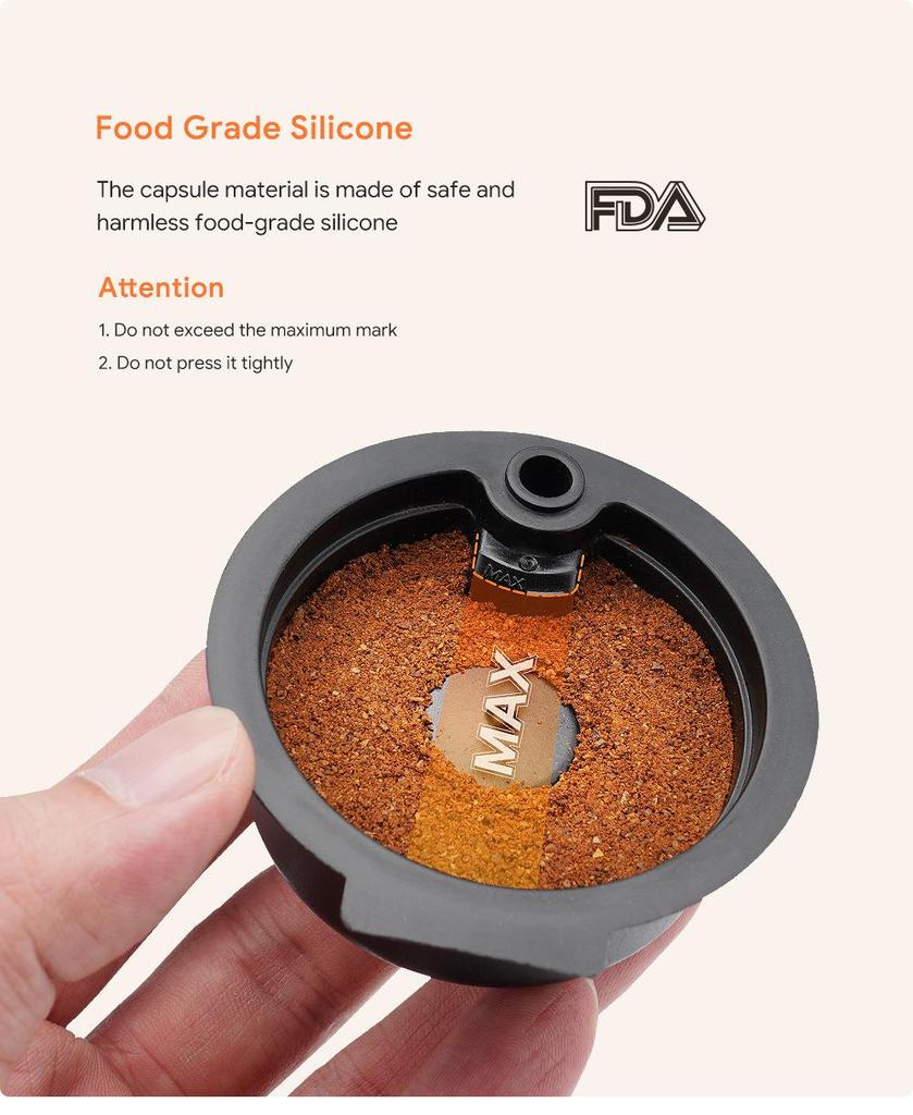 Portable Recyclable Foldable Espresso Capsule Filter
