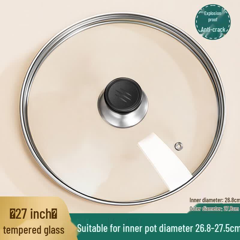 Qiwei Universal Visible Tempered Glass Pot Lid