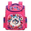 Kids School Backpack Grades 1-2 3D Hardshell Cartoon Design Lightweight Oxford Fabric With Reflective Safety Stripes