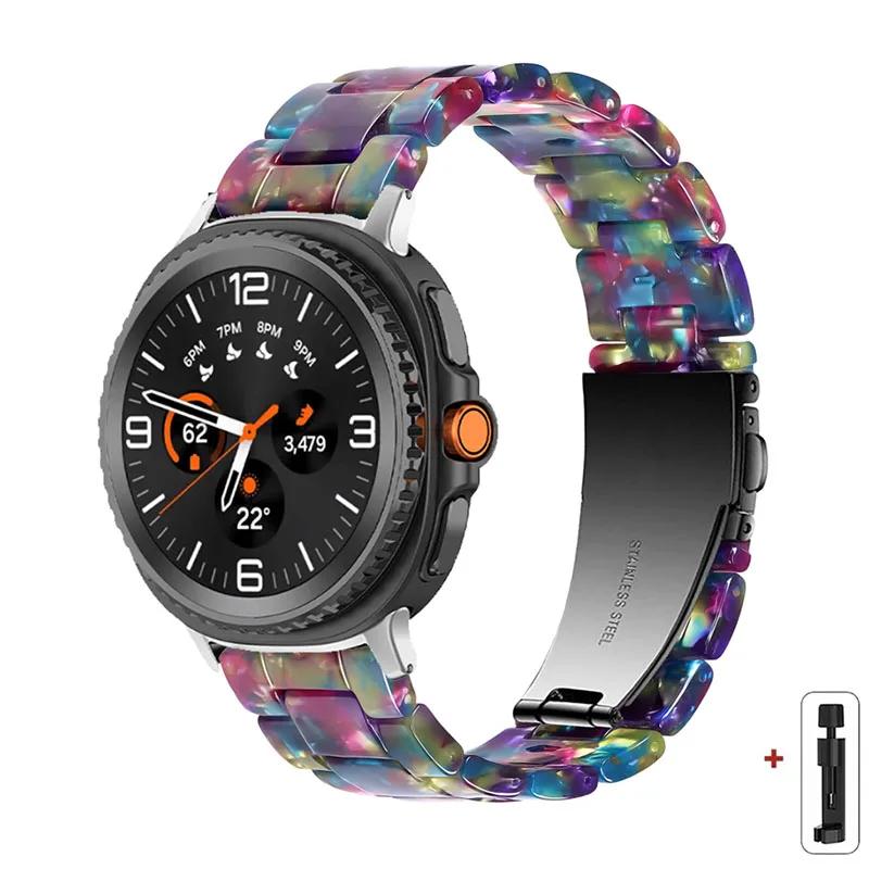 

Resin Band for Samsung Galaxy Watch 8 40 44MM/8Classic 46mmTransparent Strap Women Bracelet for galaxy Ultra 2025/7 47mm Correa for galaxy 8 classic