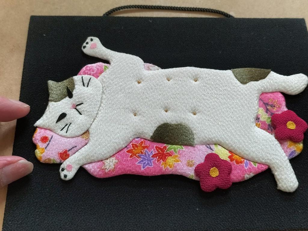 My Beloved Cat Chirimen Craft Kit Amaenbo Mike -