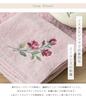 Senko [SDS] Sweet Rose Hand Towel (approx. 33 x 75 cm), Pink, Floral Rose Print, Stylish, 60149