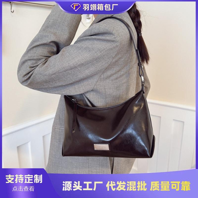 Yuezi niche bag women's new retro underarm dumpling bag fashionable versatile single shoulder messenger tote bag