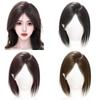 Invisible Middle Part Hair Toupee Bangs Straight Hair Toppers Wigs  Cover White Hair & Hairline