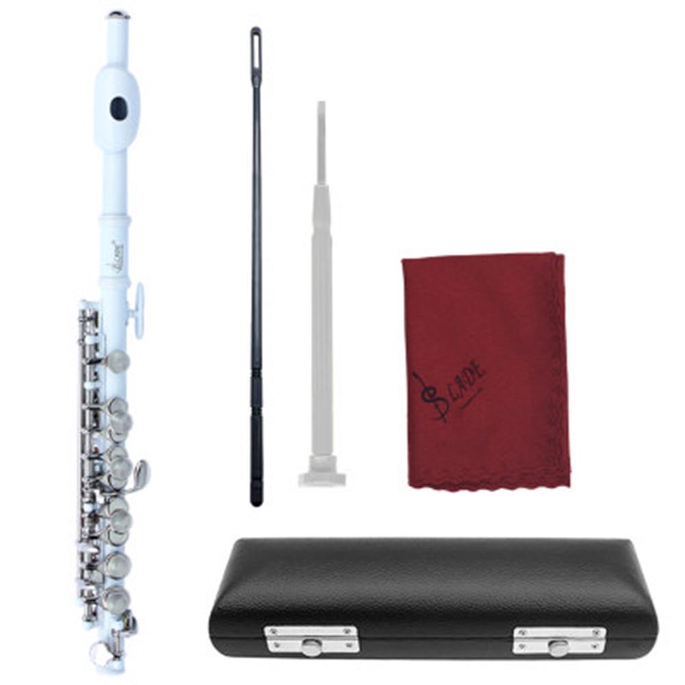 SLADE 16 Holes Piccolo C Key Multicolor Silver White Copper Blow Pipe Professional Woodwind Instrument with Accessories