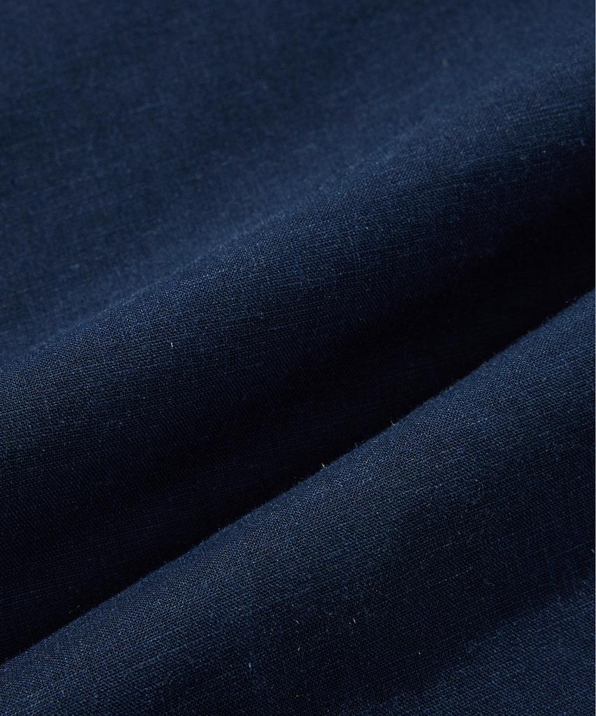STCO Gentlemens Philosophy [Mother-Of-Pearl Buttons] Soft Linen Short Sleeve Shirt_Navy (Regular Fit)_Jdsxz56Csn