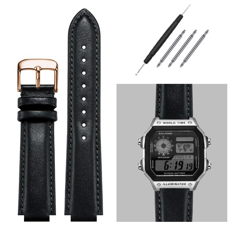 16MM genuine leather watchband for G-Shock Casio DW5600/GW-B5600/G-5600/GW-M5610 Replace wristbands Convex watch strap