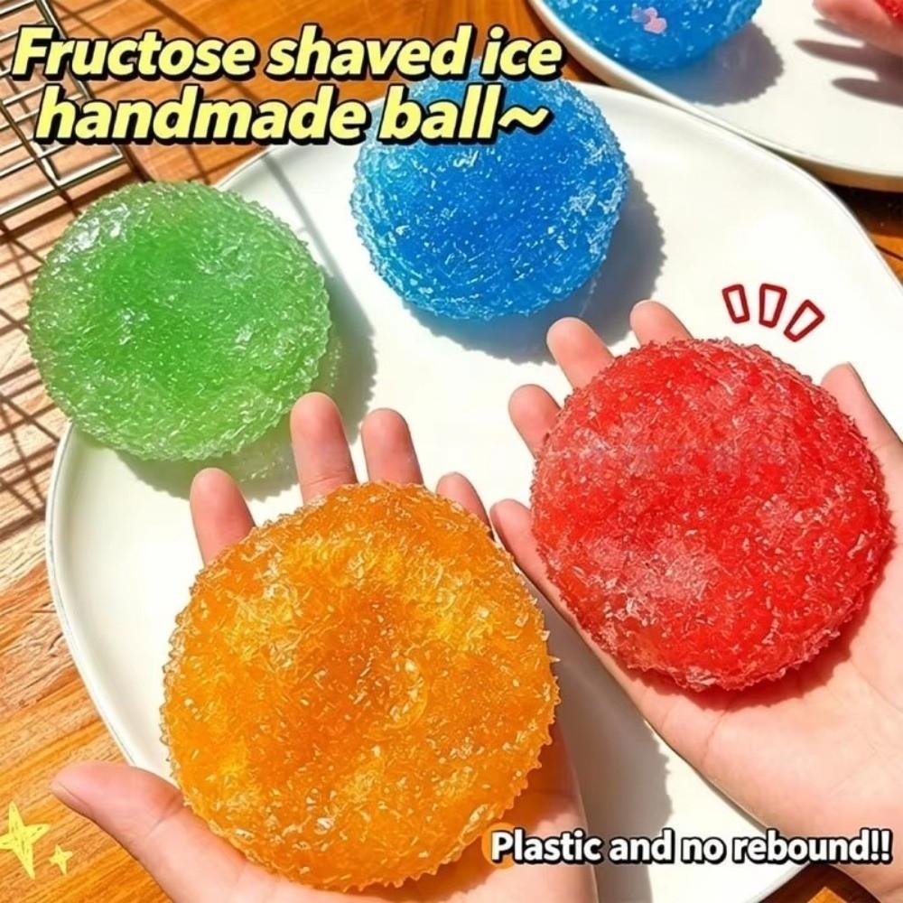 Slow Rising Crispy Skin Ball Crushed Ice Cracking Squishy Toy Squeeze Ball Reduce Anxiety