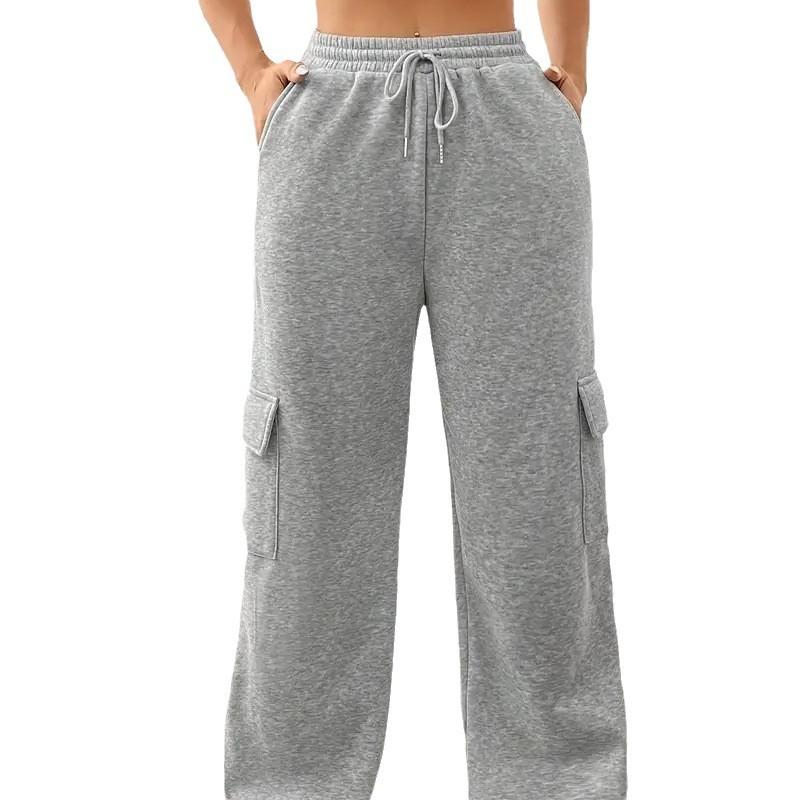 Autumn Women's Plus Size Straight Work Pants Athletic Casual Loose Sweatpants