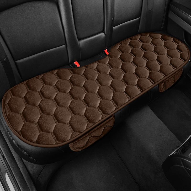 Winter Warmth Thicken Auto Seat Cushion Universal For All Seasons Fleece Anti-Slip Backrest Pad Comfortable And Breathable