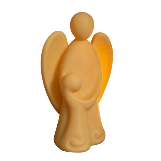 Light Luxury Soft Furnishings 3D Printed Angel Figurine, Abstract with Kid Statue, Minimalist Sculpture, Desktop Decorations for Study Modern