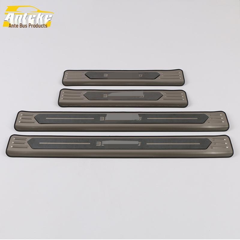Fits 19 Bestune T33 models: Sill Strip Trim, Bumper Trunk Welcome Pedal, Decorative Bright Sticker.