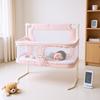 3 in 1 Baby Crib for Newborn Side Bed Guard Portable Foldable Baby Bed Bassinet Bedside Sleeper